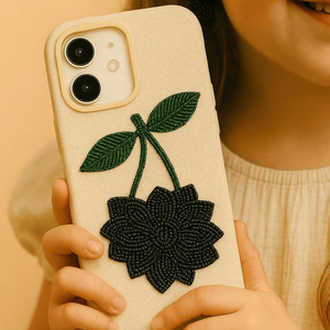 Kabile dekoratif lüks Blackberry boncuklu nakış telefon kılıfı özel koruyucu cep telefonu kapak el yapımı nakış bak - Product Image 1