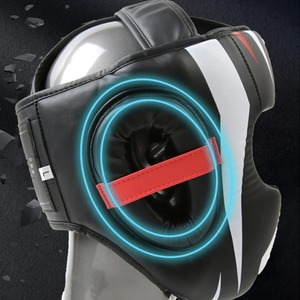 Protector de Cabeza de Boxeo de Alta Resistencia, Fabricantes de Protectores de Cuero PU Duraderos, Absorción de Impactos, Impermeable, Transpirable, Equipo de Protección Unisex para - Product Image 2