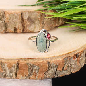 925 Pure <b>Silver</b> Handmade Oval Cut Labradorite Gemstone <b>Statement</b> <b>Ring</b> with Bezel Setting Rhodium Plated Fine Jewelry (14x6mm) - Product Image 1