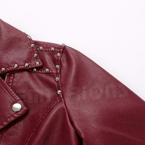 แจ็กเก็ตหนังแกะแฟชั่นสำหรับผู้หญิง,เสื้อแจ็กเก็ตหนังแฟชั่นแบบบางเนื้อนุ่มคุณภาพสูงสำหรับผู้หญิง - Product Image 5