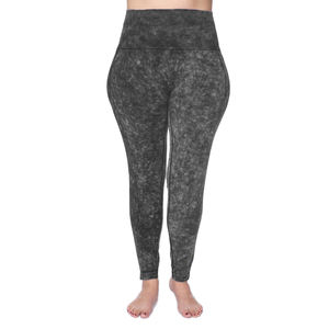 Gym Fitness Women Yoga Acid Wash Tights Top Seller Workout Elastic Waist Activewear Seamless Yoga <b>Leggings</b> For <b>Ladies</b> - Product Image 1