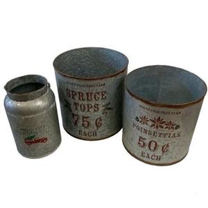 Macetas Pequeñas de Metal Galvanizado para Decoración de Jardín, Estilo Rústico, Precio Económico - Product Image 6