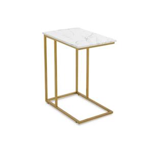 Vente directe d'usine-Meilleure vente Table d'appoint carrée en bois massif de style traditionnel en forme de C pour meubles de salon à la maison - Product Image 5