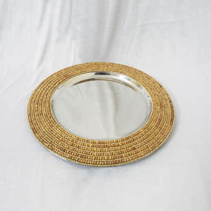 Plato de Presentación Redondo de Metal, Tendencia 2026, Vajilla, Platos de Metal para Servir Comida, Decoración Personalizada, Procedente de India - Product Image 3