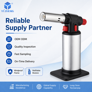 Encendedores de Antorcha de Gas Portátiles y Ajustables, Recargables, de <span class=keywords><strong>Butano</strong></span>, para Cocinas, Camping, Fuegos Artificiales y Estufas - Product Image 4