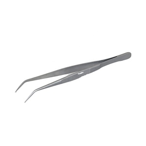 Pinzas universitarias de acero inoxidable con puntas en ángulo Pinzas dentales manuales Pinzas quirúrgicas - Product Image 2