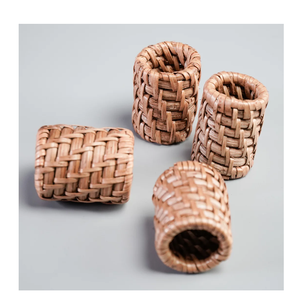 Rond de serviette Dîner Organisation Rond de serviette Vente chaude Table de dîner décorer Rond de serviette en rotin exigeant personnalisé - Product Image 4