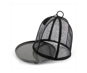 Plateau de service rond en métal et jute fait à la main idéal pour table à manger chocolat et collations design élégant best-seller - Product Image 6