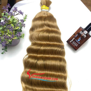 Haute qualité si jolie en vrac 100% cheveux de vague humaine vietnamienne plusieurs couleurs Extensions de cheveux - Product Image 1