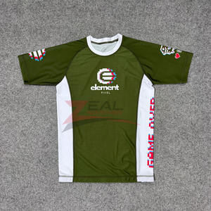 Rashguards de MMA personalizados con impresión por sublimación, protección ultravioleta, 240 gsm, compresión, grappling, BJJ, fabricados en Pakistán - Product Image 2