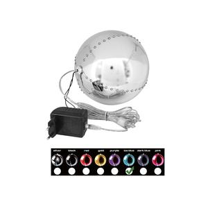 EUROPALMS ไฟคริสต์มาส LED ทรงลูกบอลหิมะ 15 ซม. สีฟ้าไอซ์บลู - Product Image 1