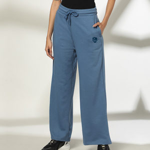 Pantalones acampanados holgados cómodos de cintura alta para mujer, pantalones vaqueros de mezclilla con piernas sueltas, estilo informal, hasta el suelo para niñas - Product Image 1