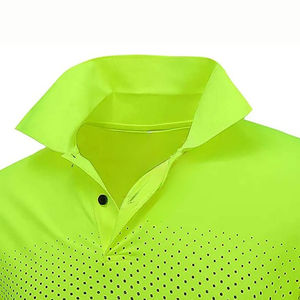 Polos de hombre con logotipo bordado personalizado, 100% algodón, logotipo bordado personalizado, uniformes de golf para hombre, color sólido. - Product Image 4
