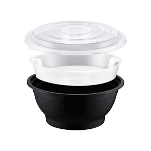 ProTakeOut Bols à nouilles micro-ondables de 50 oz avec couvercles et inserts, 90 ensembles (40/6), robustes, anti-fuite et réutilisables, 7,5x4 po - Product Image 1