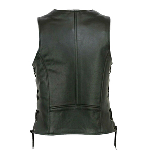 Gilet en cuir sans manches de grande taille à la mode pour hommes Moto Gilet en cuir de haute qualité pour hommes - Product Image 6