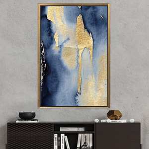 Printed <b>Canvas</b>: Elegant Abstract Glass Art <b>for</b> Shimmery Decor,GOLD <b>FRAMED</b> <b>CANVAS</b> - Product Image 1