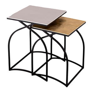 โต๊ะข้างเตียงด้านข้างโต๊ะกาแฟทำจากไม้หรูหราเฟอร์นิเจอร์โลหะทำจากคอนกรีตน้ำหนักเบา - Product Image 1