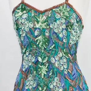 เดรสสุดเซ็กซี่ประดับลูกปัดและเลื่อม, เดรสงานพรอมแขนกุด - Product Image 1