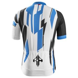 Venta caliente de los hombres de sublimación Camisetas de ciclismo Cremallera completa 100% Material de poliéster Premium Logotipo personalizado de alta calidad para los hombres - Product Image 3