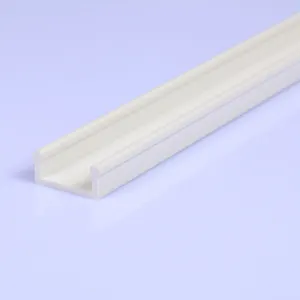 China Manufacture Rigid PVC Profiles Plastic Channels Pvc Plastic Extrusion Pvc J Angle For Curtain And Drawer