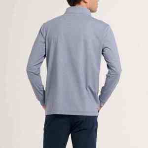 OEM personalizado de alta calidad para hombre Golf Quarter Zip Stand Collar manga corta 100% algodón poliéster ecológico duradero transpirable - Product Image 6