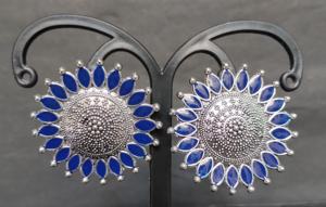 Conjunto de pendientes de proveedores al por mayor con pendientes de moda chapados en plata, joyería para mujer, ropa de exportadores indios - Product Image 3