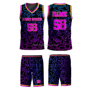 Uniformes y Camisetas de Baloncesto Personalizadas, Transpirables, de Secado Rápido, Tallas Grandes, en Cualquier Color, Diseño Unisex Impreso Personalizado, 100% Poliéster - Product Image 5