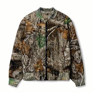 Venta al por mayor barato personalizado OEM diseño hueso impreso chaquetas de algodón para hombre de talla grande chaqueta de Bombardero - Product Image 1