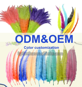 Plumas de avestruz <span class=keywords><strong>Nandu</strong></span> a granel lila de 50cm para fiesta, hogar, boda, jarrón, decoración DIY, artesanía, sombrero Floral, sombrerería, accesorio para la cabeza - Product Image 5