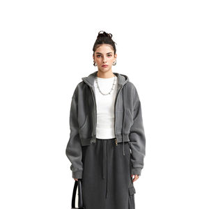 Sudadera con Capucha Extra Grande para Mujer, de Alta Calidad, 100% Algodón, con Estampado Personalizado, Ajuste Holgado, Tejido Grueso y Transpirable, Estilo Casual Hip Hop - Product Image 1