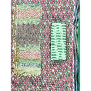 Dupatta de Algodón Kota Doriya sin Coser, Estampada a Mano, Estilo Tradicional Pakistaní, para Vestido Indio Shalwar Kameez - Product Image 1