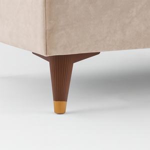 Pied de meuble trapézoïdal en plastique marron de 18 cm avec capuchon peint, installation facile, design minimaliste, pour canapé, armoire, bureau à domicile - Product Image 3