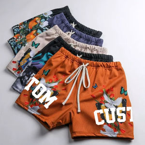 Shorts de sport double couche en maille respirante pour homme, personnalisables, écologiques, séchage rapide, pour la course, la gym et le basketball – Vente en gros - Product Image 2