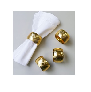 New Latest Creative Brass Napkin Ring Tabletop Decor Use Wholesale Price Brass Napkin Ring Holder at Competitive Prices - Product Image 1