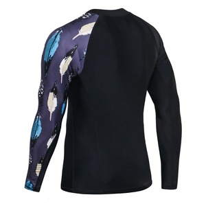 เสื้อรัดรูปแขนยาวสำหรับผู้ชายเสื้อแรชการ์ดพิมพ์ซับลิเมต - Product Image 4