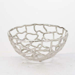 Bol de service en aluminium poli durable de style américain, décoration pour la maison et les restaurants, couleur personnalisée disponible, Inde - Product Image 1