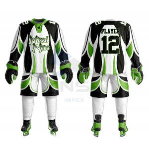 เสื้อฮอกกี้น้ำแข็งผู้ชายรุ่นใหม่ คุณภาพดีเยี่ยม ผลิตจากโพลีเอสเตอร์ ชุดทีมระบายอากาศดี ดีไซน์ฮอกกี้สนาม พิมพ์ลายแบบซับลิเมชั่น - Product Image 4