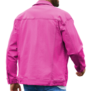 La última chaqueta vaquera para hombre, prendas de vestir exteriores de moda con tela duradera transpirable cómoda, perfecta para un estilo informal moderno - Product Image 6