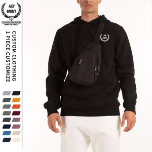 Pull-over oversize en molleton d'hiver gaufré, 100 % coton, respirant, 360 g/m², style streetwear pour homme, OEM - Product Image 1