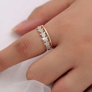 925 Sterling Silver 1.0 Carat VVS1 D Original Moissanite Wedding Band Unique Fine Jewelry pour les cadeaux d'anniversaire pour elle - Product Image 2