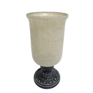 Bougeoir en argent moderne fait à la main en verre et fer de luxe pour la décoration intérieure et Noël Décoration de maison de Noël exclusive - Product Image 6