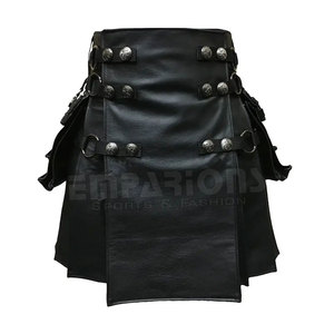 Botas de cuero de alta calidad para mujer, Color negro, Gladiador, 2023 - Product Image 1