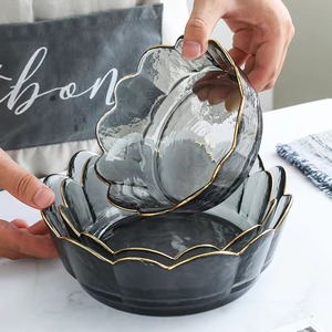 ชุดชามเรซินใส3ชิ้นมีดีไซน์สุดเฉี่ยวเหมาะสำหรับตกแต่งโต๊ะวางขนมหรือโถบุหงาทำด้วยมือจากอินเดีย - Product Image 4