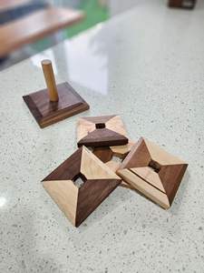 Sous-verres en bois créatifs, vaisselle décorative pour la maison - Product Image 4