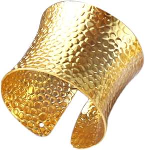 Rond de serviette doré vintage Anneaux de serviette en métal en alliage décoratif pour banquet de mariage Articles de fête au design classique - Product Image 3