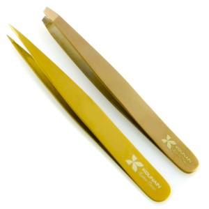 Pinzas para Pestañas de Volumen Negras de Acero Inoxidable Profesional de Alta Calidad, Modelo KOUNAIN 89910, Duraderas, Reutilizables, Estilo Moderno - Product Image 5