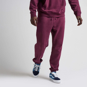 Pantalón de chándal personalizado de color granate de alta calidad para hombre con material de tela de alta calidad pantalón de chándal transpirable de secado rápido - Product Image 3