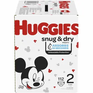 Huggies Huggies लिटिल Snugglers बेबी डायपर, आकार 2, 72 सीटी (का चयन के लिए अधिक विकल्प)