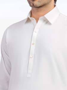 Salwar Kameez pour hommes pakistanais, vêtements traditionnels musulmans décontractés pour tous les jours, Eid, Jumma et prière, coupe classique - Product Image 3