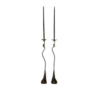 Wrought Iron Handmade Durable Vintage Design Wire Floor Candelabra <b>Candle</b> Holder Customized Size Shape <b>Colour</b> Weddings Christmas - Product Image 5